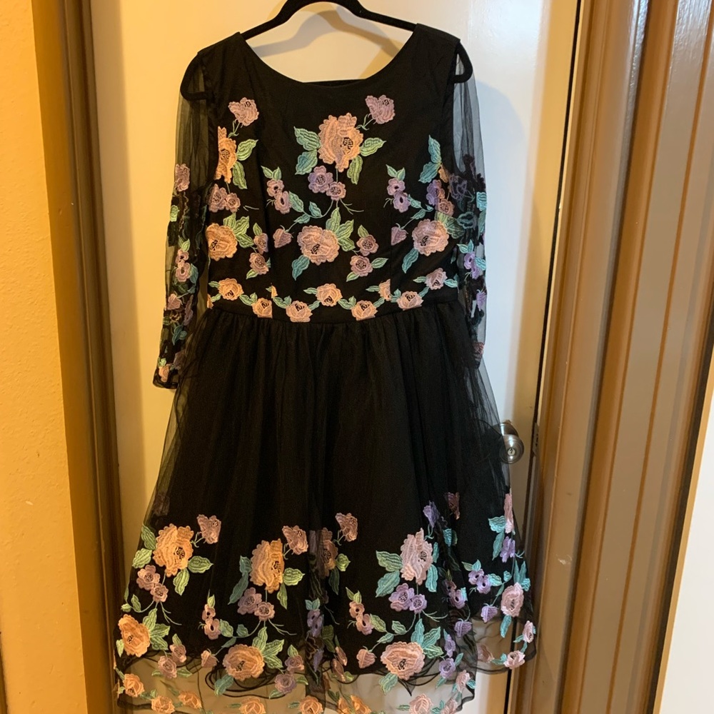 Beautiful black floral dress